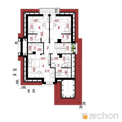  Maja vanikkuljustes 2. korruse plaan