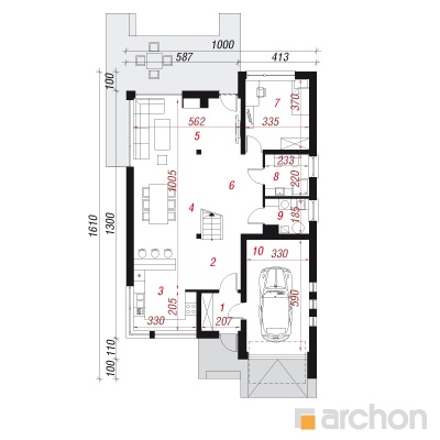  Maja tobiväätides 1. korruse plaan