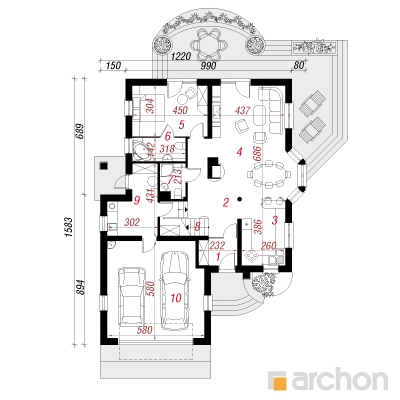 Maja kookostes 2 1. korruse plaan