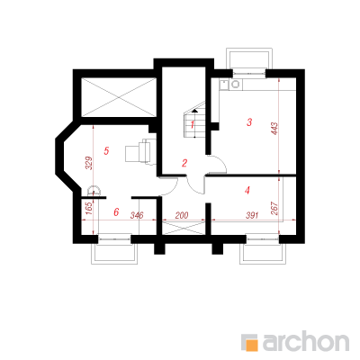  Maja koriandrites (P) 0. korruse plaan