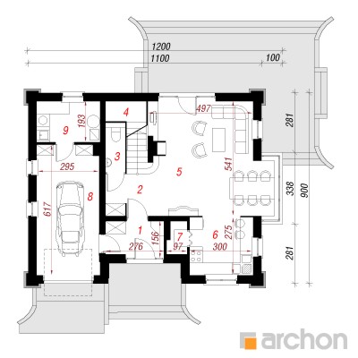  Maja ristikheinas 3 1. korruse plaan