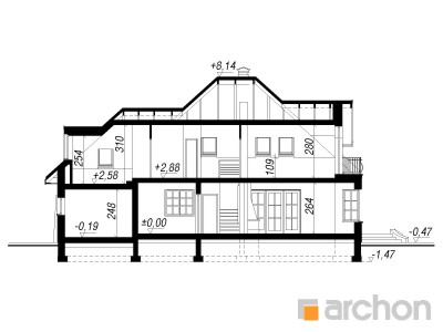 Maja ristikheinas (G) lõige