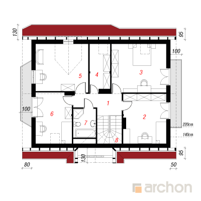  Maja maikellukestes 2. korruse plaan