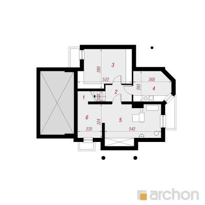  Maja mägimändides (P) 0. korruse plaan