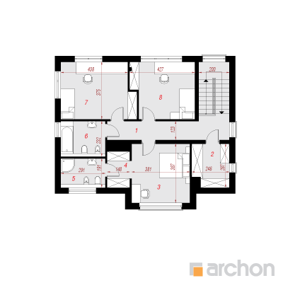  Maja krootonites 2. korruse plaan