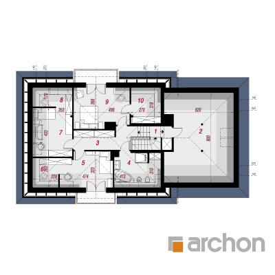  Maja veigelates (G2) 2. korruse plaan