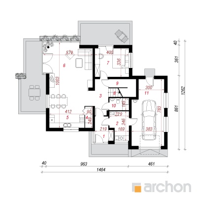  Maja kollajuurtes 2 1. korruse plaan