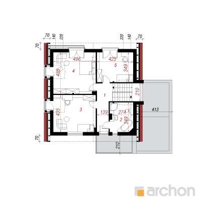  Maja kollajuurtes 2 2. korruse plaan