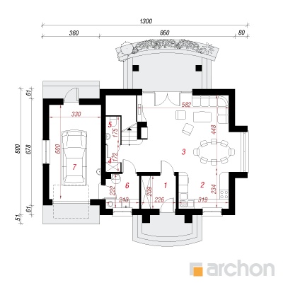  Maja lantaanides 2 1. korruse plaan