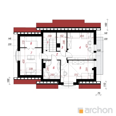  Maja lantaanides 2 2. korruse plaan
