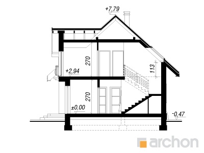 Maja lantaanides lõige