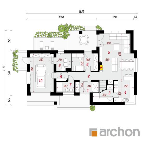  Maja lõhiskellukates 1. korruse plaan