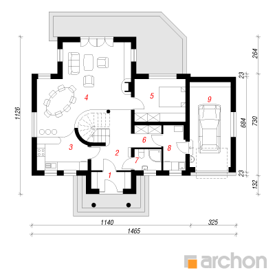  Maja lavendlites 2 1. korruse plaan