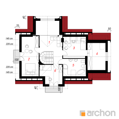  Maja lavendlites 2 2. korruse plaan