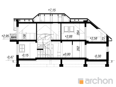 Maja lavendlites lõige