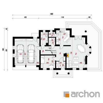  Maja levkoides (G2) 1. korruse plaan
