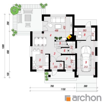  Maja litseade all 3 1. korruse plaan