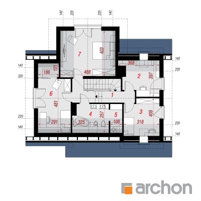  Maja litseade all 3 2. korruse plaan