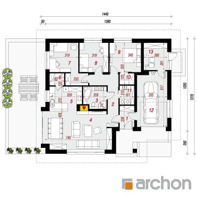  Maja sirelites 2 1. korruse plaan