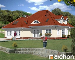 Maja seedermändides eestvaade