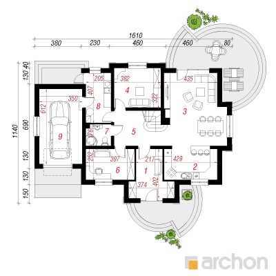  Maja lobeeliates 4 1. korruse plaan