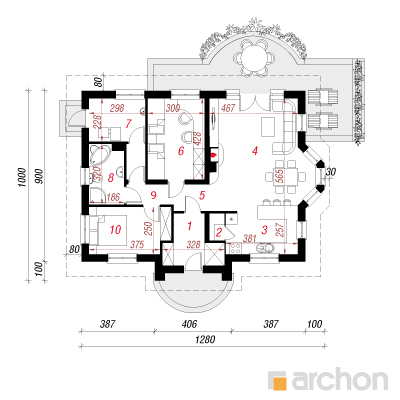  Maja lootoslilledes 2 1. korruse plaan