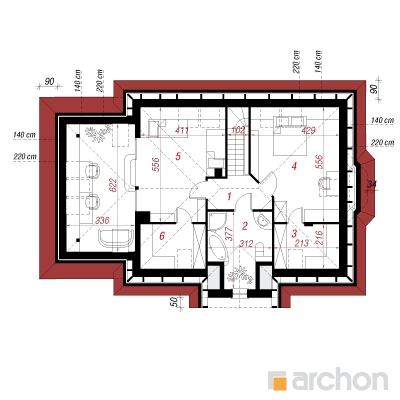  Maja lootoslilledes (G) 2. korruse plaan