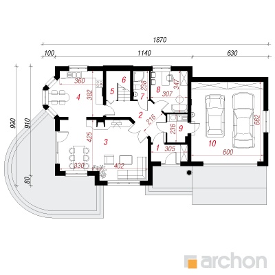  Maja leesputkes 2 (G2) 1. korruse plaan