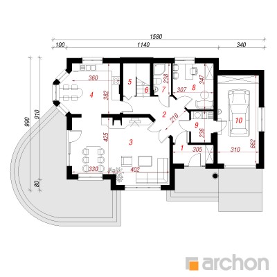  Maja leesputkes 2 1. korruse plaan
