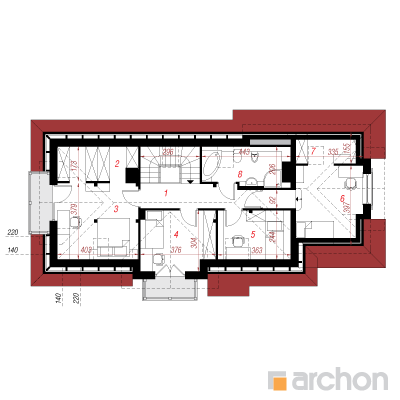  Maja lupiinides 2 2. korruse plaan