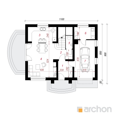  Maja lutsernides 2 1. korruse plaan