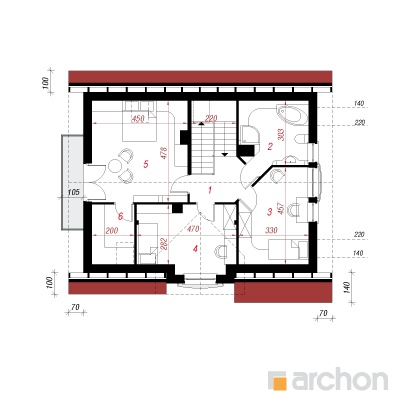  Maja lutsernides 2 2. korruse plaan