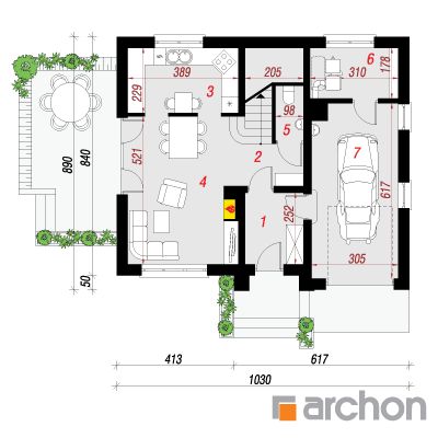  Maja lutsernides 4 1. korruse plaan