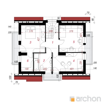  Maja lagritsapõõsas 2 2. korruse plaan