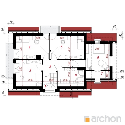  Maja lagritsapõõsas 3 2. korruse plaan