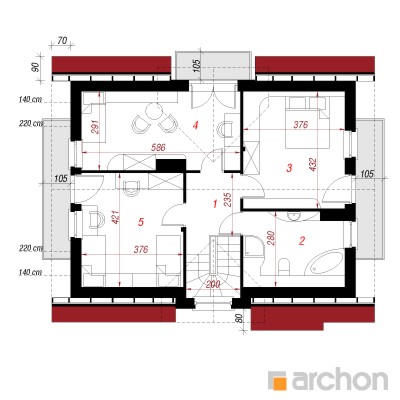  Maja lagritsapõõsas 2. korruse plaan