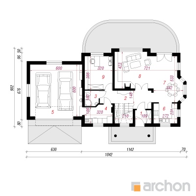  Maja magnooliates 2(2G) 1. korruse plaan