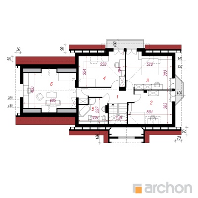  Maja magnooliates 2(2G) 2. korruse plaan