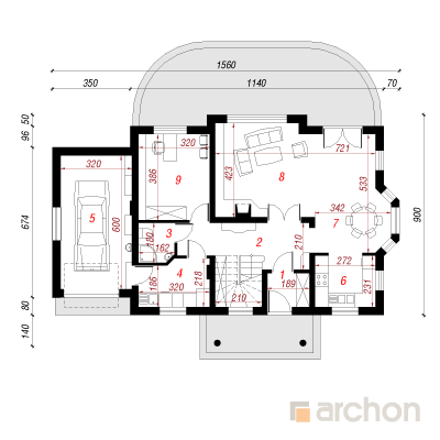  Maja magnooliates 2 1. korruse plaan