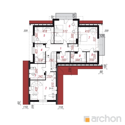  Maja mahagonipuudes 2 (P) 2. korruse plaan