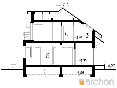 Maja mahagonipuudes lõige