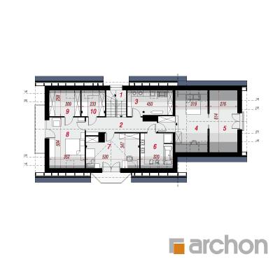  Maja vorstirohtudes 2 (G2) 2. korruse plaan