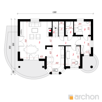  Maja vorstirohtudes 2 1. korruse plaan