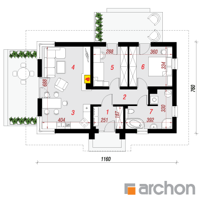  Maja võluheinikutes 1. korruse plaan