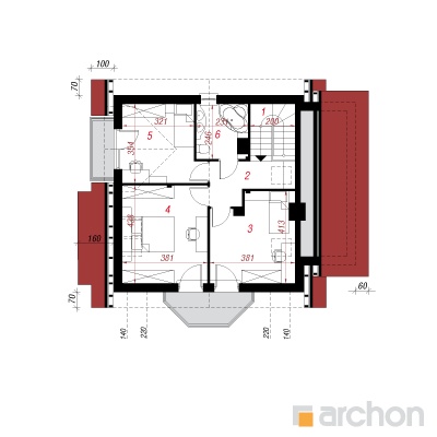  Maja mandariinipuudes 2 2. korruse plaan