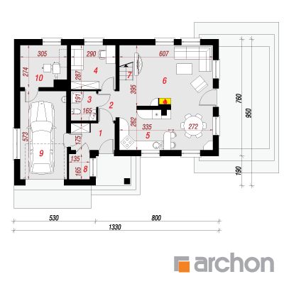  Maja mangodes 2 1. korruse plaan