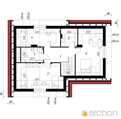  Maja mangodes 2. korruse plaan