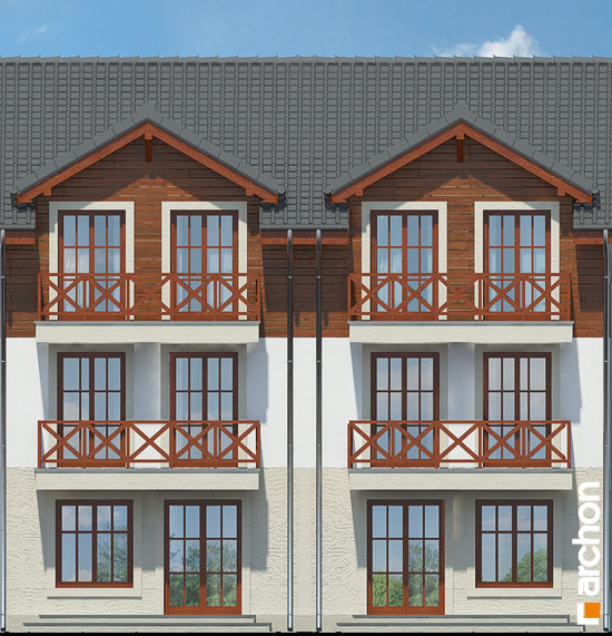 Maja mandlites vaade