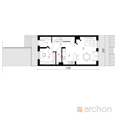  Maja hõlmikpuudes 3 1. korruse plaan