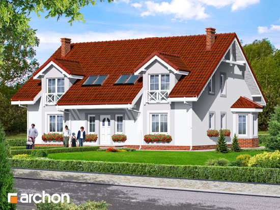 Maja hõlmikpuudes 5 eestvaade